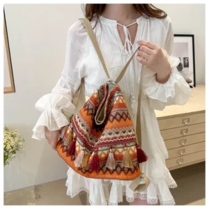 Price Fashion Women Casual Simple Trend Retro Messenger Bag Tassel Shoulder Large Capacity Tote