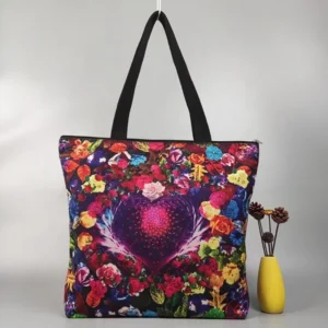 Neoprene Mini Tote Bag Embroidery Gift Aesthetic Eco Friendly Waterproof Minimalist Colorful