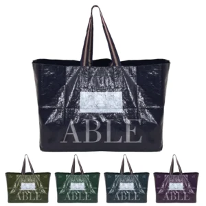 Extra Large Rpet Laminated Pp Woven Shopping Bag Reusable Recyclable with Logo for Supermarket Use