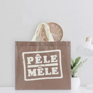 Logo Pp Woven Grocery Storage Tote Market Reusable Eco-friendly Shopping Bag for Supermarkets