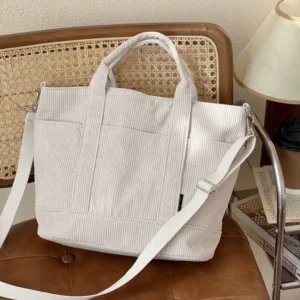 Logo Eco-friendly Velvet Tote Bag Crossbody Shopping with Letter Patterns