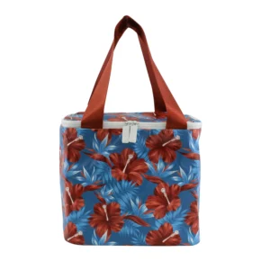 Hibiscus Tyvek Insulated Picnic Bag