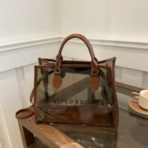 Clear Pvc Hobo Shoulder Tote Bag