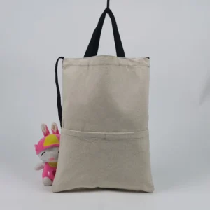 Medium Canvas Tote Bags with Letter Print