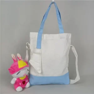 Recycle Eco-friendly Totes Backpack Cotton Canvas Polyester Two Handles Long and Short Strap Shoulder Bag