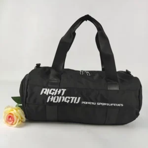 Waterproof Customer Travel Bag Multi-function Black Polyester Duffel Promotional Foldable Luggage