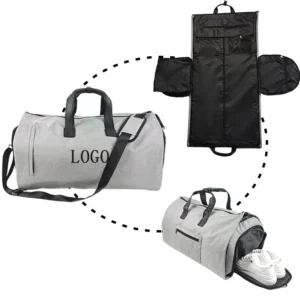 Customized Outdoor Pu Leather 45l Carry On Garment Bags Waterproof Weekender Large Multifunction Travel Bag