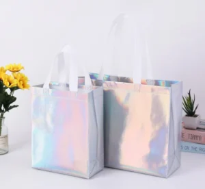 Silver Non-woven Fabric Gift Bags