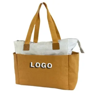 Customizable Canvas Laptop Tote Bag